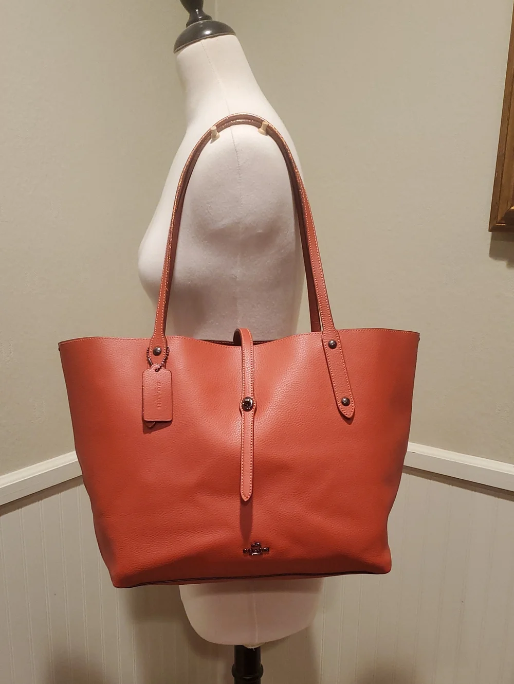 Like NEW Coach Market Tote Glitter Edge
